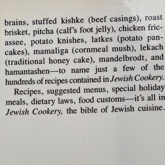 JEWISH COOKERY 1986 Jewish traditional Kosher Sabbath Passover +Holidays - Picture 4 of 11